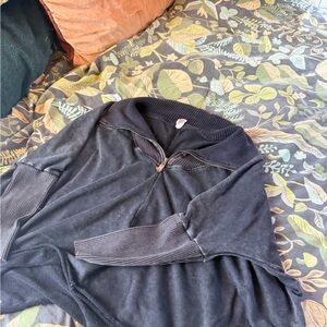 BKE Men's Charcoal Zip-Up Sweater